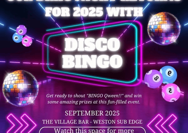 Disco BINGO September 2025