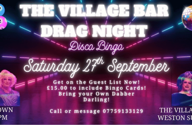 Drag Night 27 September
