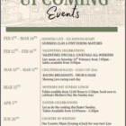 Upcoming Events at the Village Bar