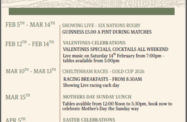 Events at the Village 2026